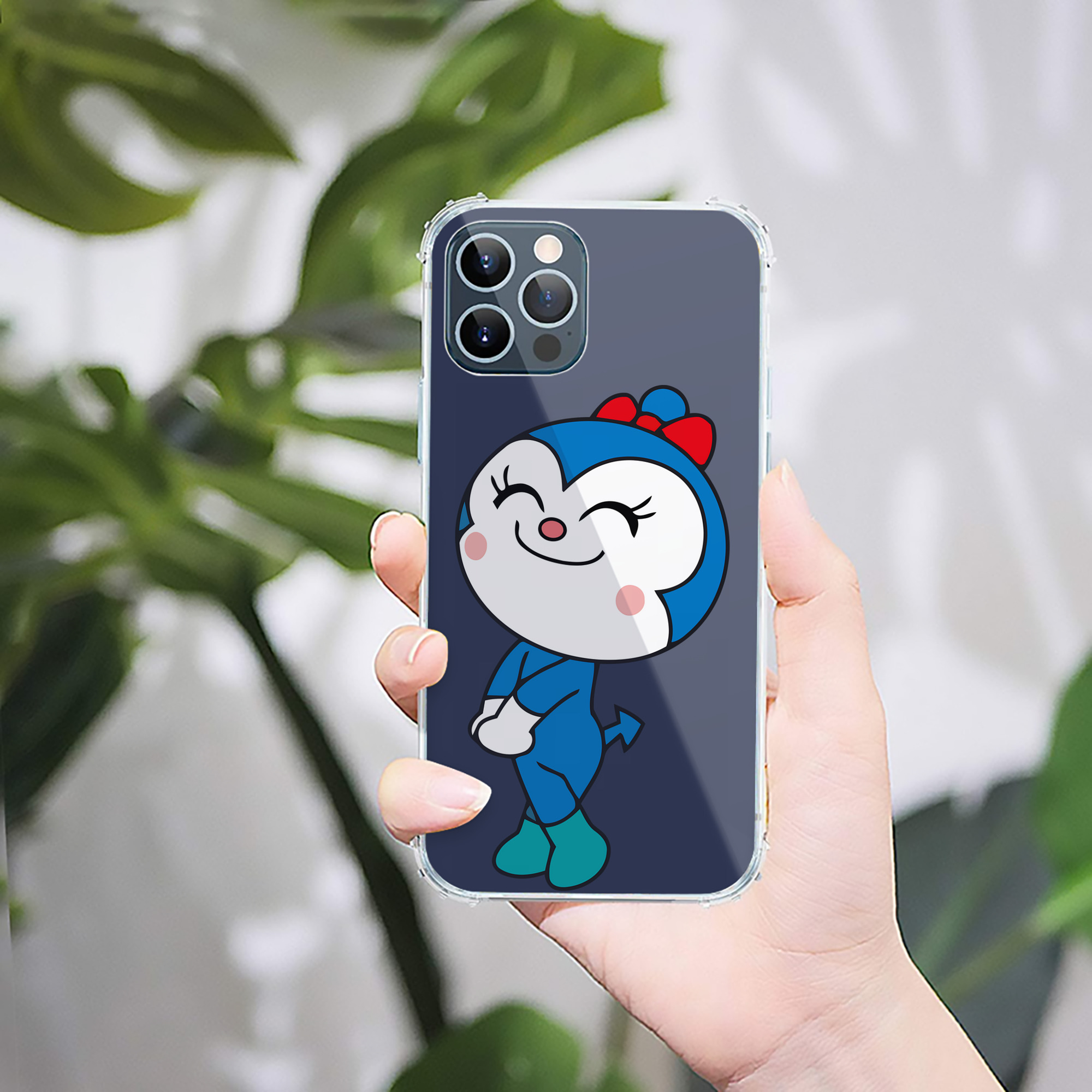 （画像用） アンパンマン Anpanman 【iPhone 12シリーズ対応】透明スマホケース（クリアソフトケース）